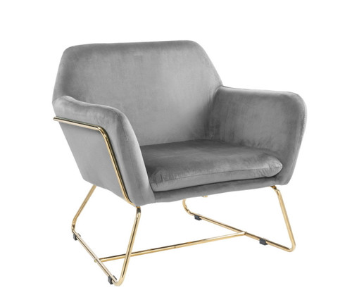 Keira - Accent Chair With Metal Base