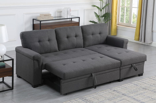 Lucca - Reversible Sleeper Sectional Sofa With Storage Chaise