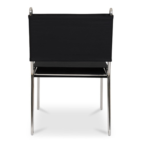 Petra - Leather Accent Chair - Black