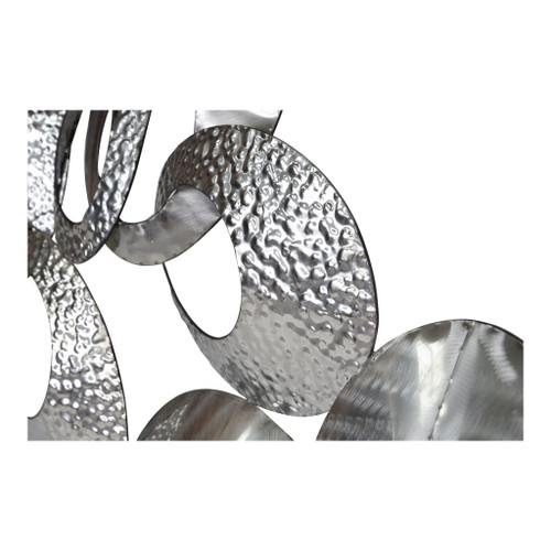 Looped Metal - Large Wall Decor - Silver