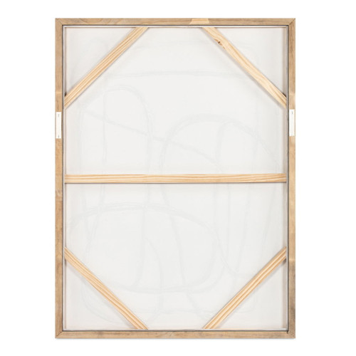 Encounters - Framed Painting - Beige