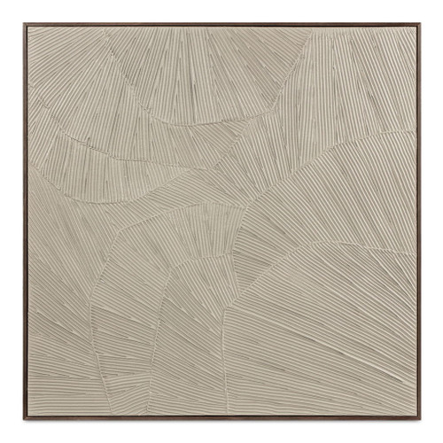 Flutter - Framed Painting - Cool Beige
