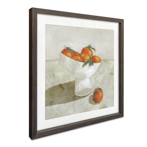 Citrine - Framed Painting - Gray