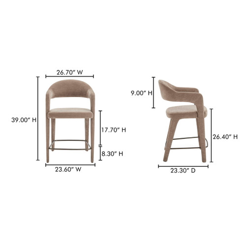 Martens - Counter Stool - Camel