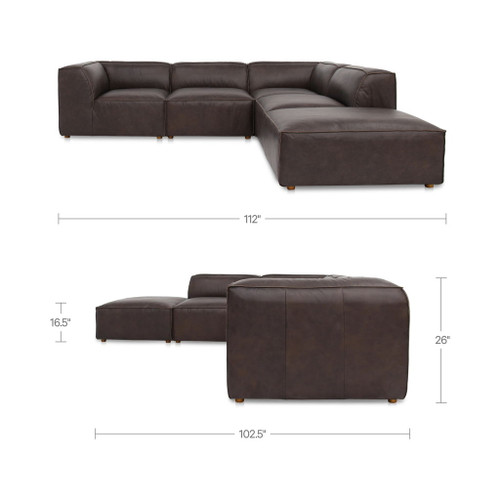 Form - Dream Modular Sectional - Espresso Brown