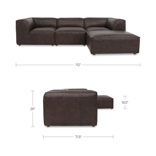Form - Lounge Modular Sectional - Espresso Brown