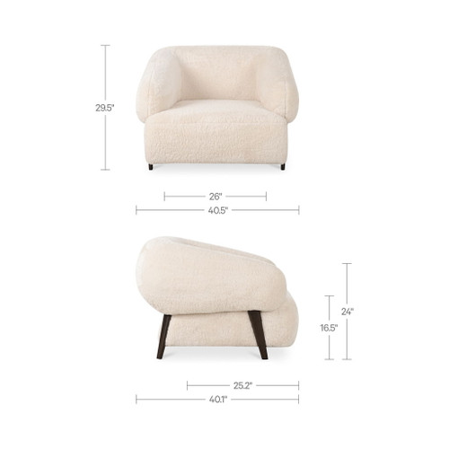 Devlin - Lounge Chair - Cream