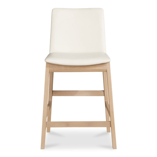Deco - Counter Stool - White / Light Brown