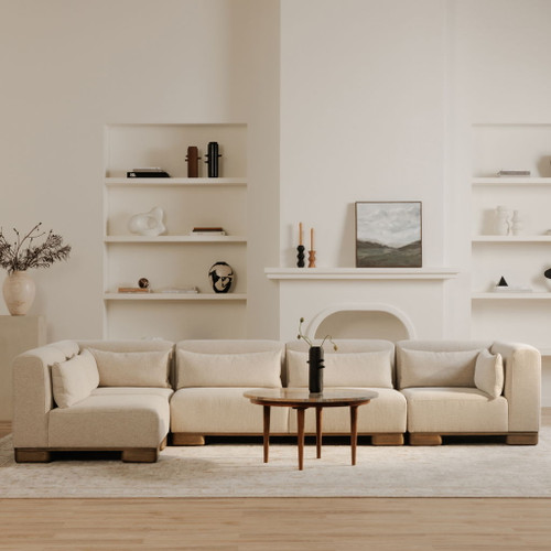 June - Lounge Modular Sectional - Oatmeal