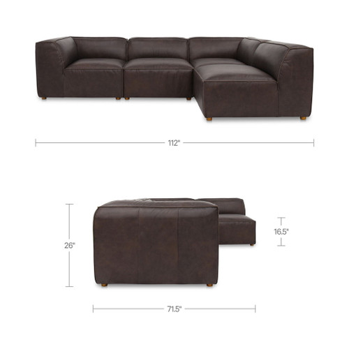 Form - Signature Modular Sectional - Espresso Brown