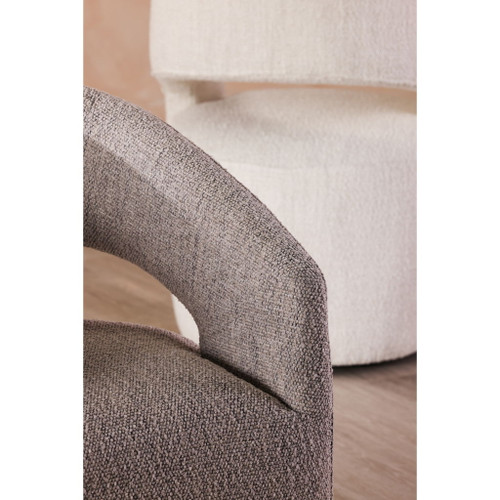 Barrow - Rolling Dining Chair - Gray Storm