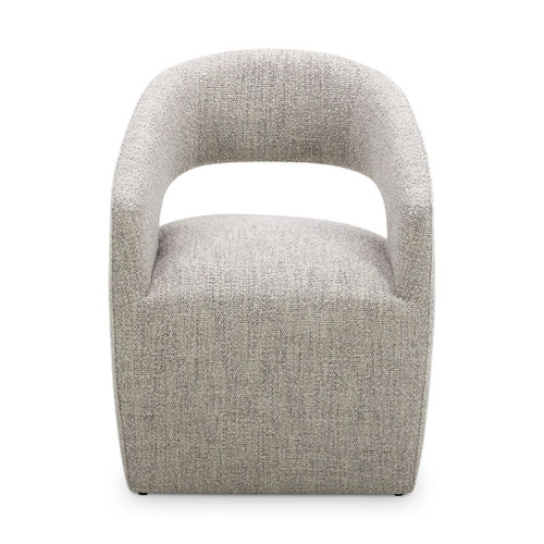 Barrow - Rolling Dining Chair - Gray Storm
