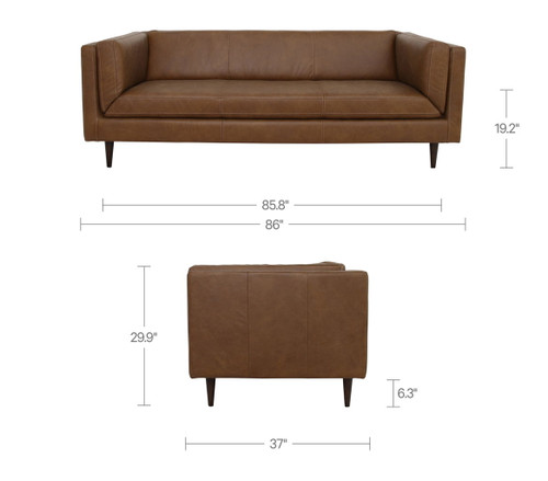 Woods - Sofa - Brown