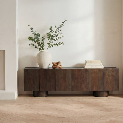 Hadley - Media Unit - Warm Brown