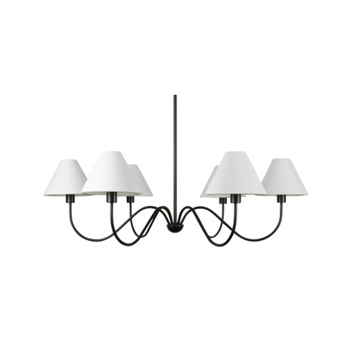 Whitney - Chandelier - Blackened Bronze
