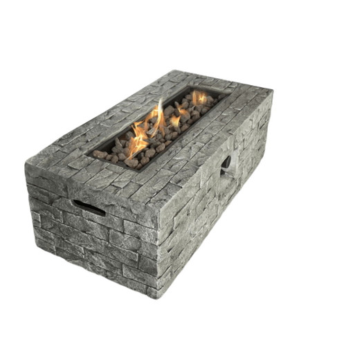 Reinforced - Propane / Gas Fire Pit Table - Stone Gray Reinforced - Propane / Gas Fire Pit Table - Stone Gray