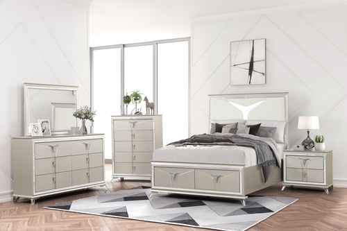 Master Bedroom Set in Silver