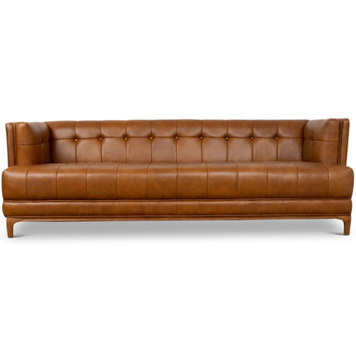 Mara - Tufted Sofa - Cognac / Tan Mara - Tufted Sofa - Cognac / Tan