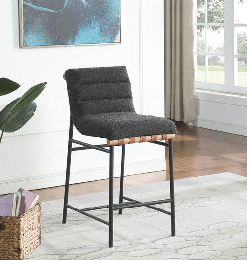 Lahni - 17" Boucle Fabric Counter Height Chair Lahni - 17" Boucle Fabric Counter Height Chair