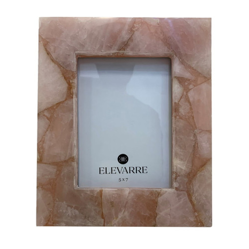 5" X 7" Edina Quartz Photo Frame - Pink