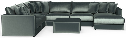 Remington - Modular Sofa And Cocktail Ottoman - Pine