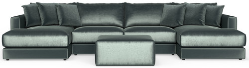 Remington - Modular Sofa And Cocktail Ottoman - Pine