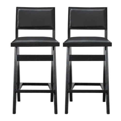 Keira - Bar Stool (Set of 2) - Black Keira - Bar Stool (Set of 2) - Black