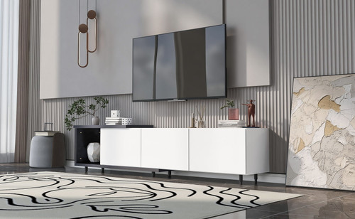 Modern Stylish Extendabletv Stand TV Cabinet For 80" TV
