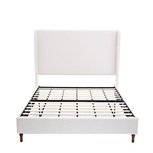 Harper - Tall Headboard Upholstered Bed / High Headboard / Elegant Simplicity / No Box Spring Needed