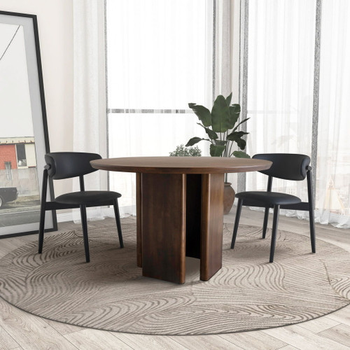 Alden - Round Dining Table - Walnut Alden - Round Dining Table - Walnut