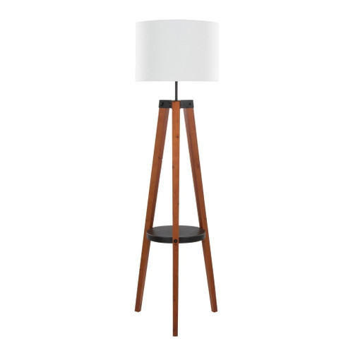 Compass - 59" Floor Lamp With Shelf