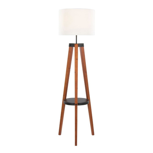 Compass - 59" Floor Lamp With Shelf