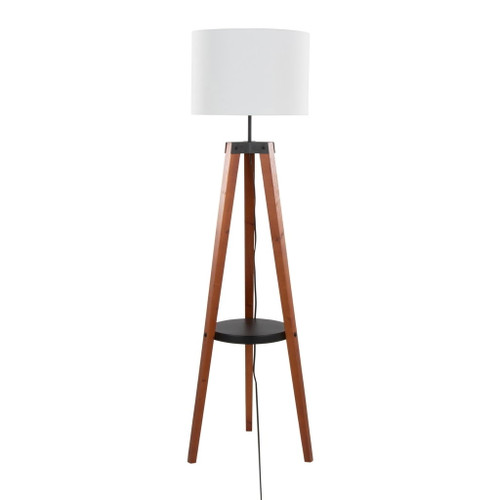 Compass - 59" Floor Lamp With Shelf
