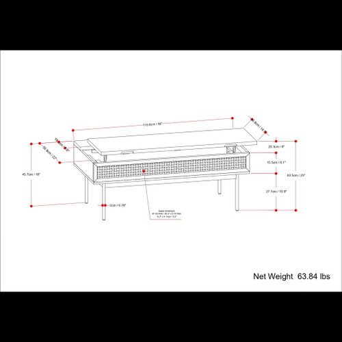 Reeves - Lift Top Coffee Table - Natural