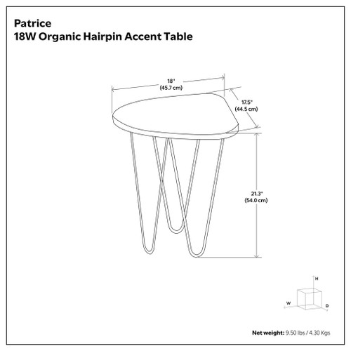 Patrice - Handcrafted Metal And Wood Accent Table