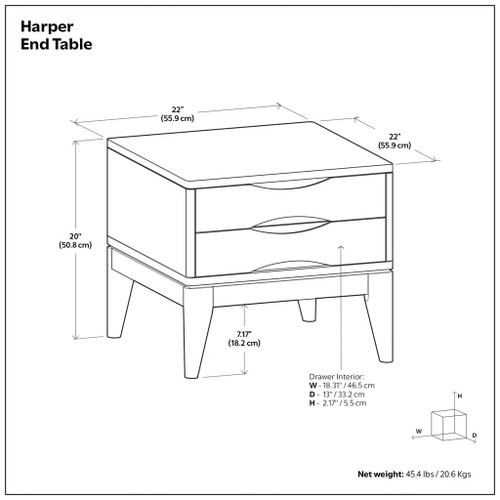 Harper - Handcrafted End Table