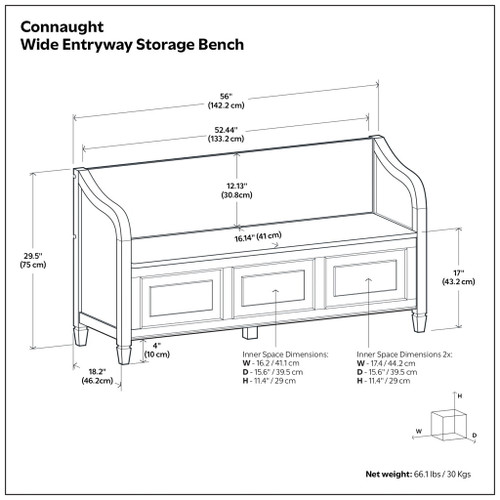 Connaught - Storage Bench