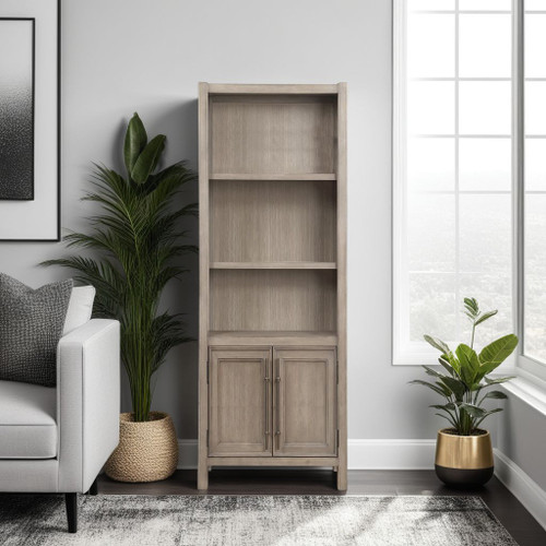 Cypress Lane - Bookcase Pier Cabinet - White Oak