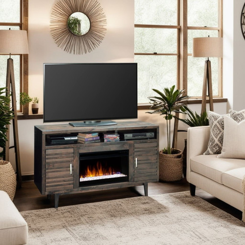 Avondale - Electric Fireplace TV Console For TVs Up To 70" - Charcoal Brown
