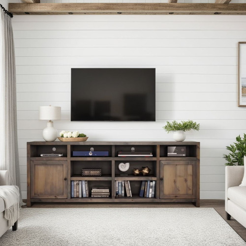 Joshua Creek - TV Stand Console For TVs Up To 95" - Barnwood