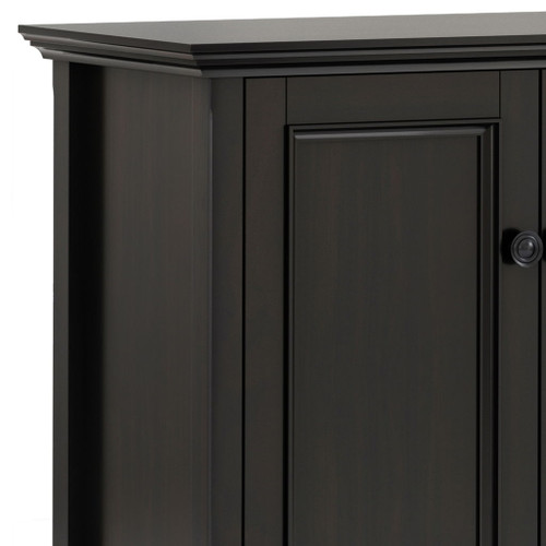 Amherst - Wide 4 Door Storage Cabinet - Hickory Brown