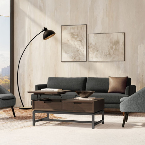 Banting - Lift Top Coffee Table - Walnut Brown