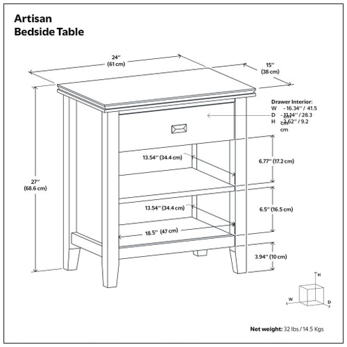 Artisan - Handcrafted Bedside Table