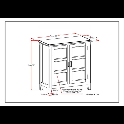 Burlington - Handcrafted Low Storage Cabinet