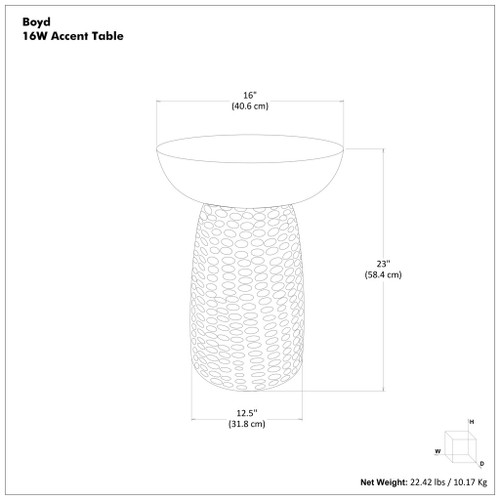 Boyd - Handcrafted Accent Table