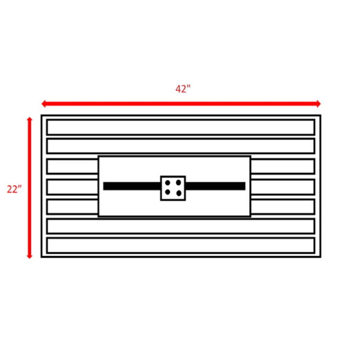 Rectangle Fire Pit, Fuel Versatility - Black