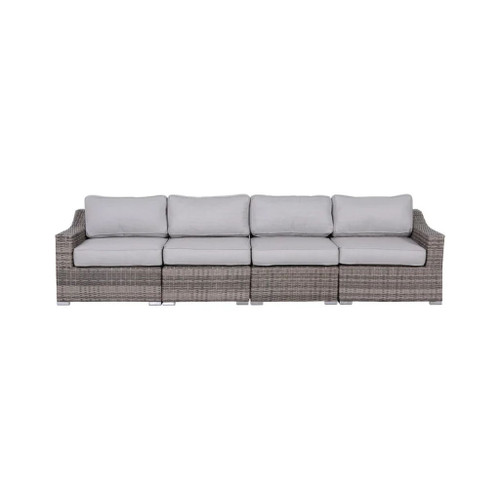 Rattan Sectional Sofa Set With Cushions