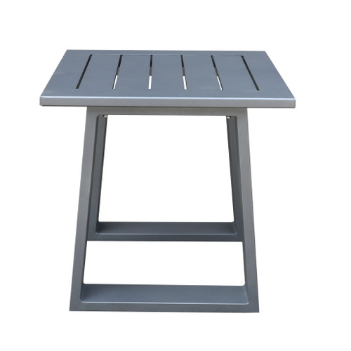 Traditional Style Outdoor Square End Table