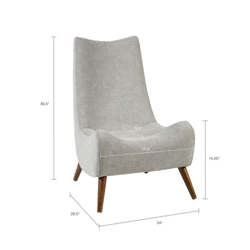 Fancy Chair With Plush Seating - Tan