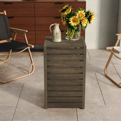 Aluminum Outdoor C - Shaped Side Table For Patio